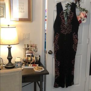 Free People Setting Sun Printed Jumpsuit Sz L